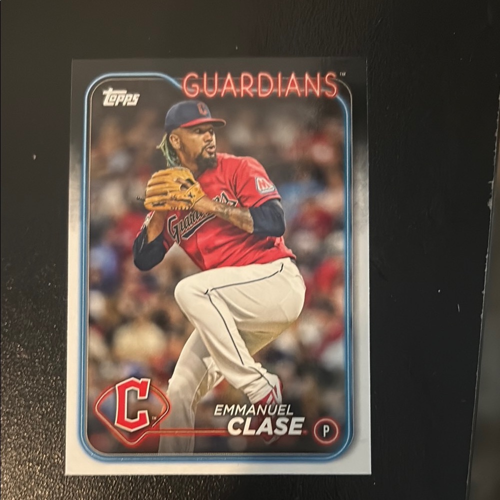 Topps Guardians Emmanuel Clase Card - Red and White